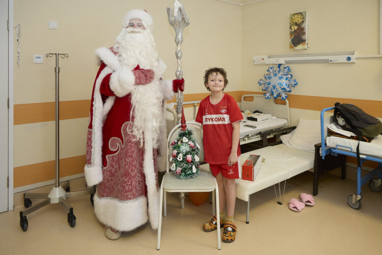 Новогоднее поздравление от фонда ОРБИ в Морозовской больнице 2025